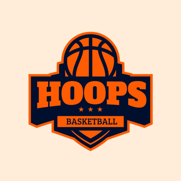 Hoops Basketball logo template 03 Thumbnail