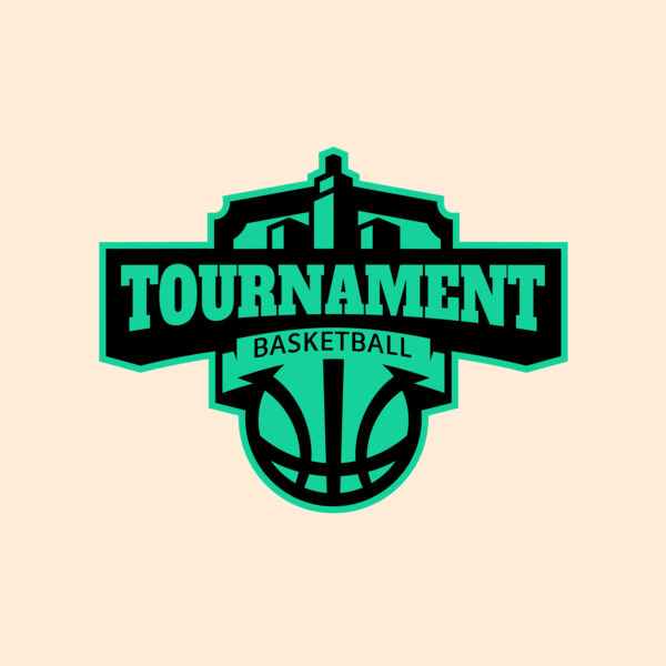 Tournament Basketball logo template Thumbnail