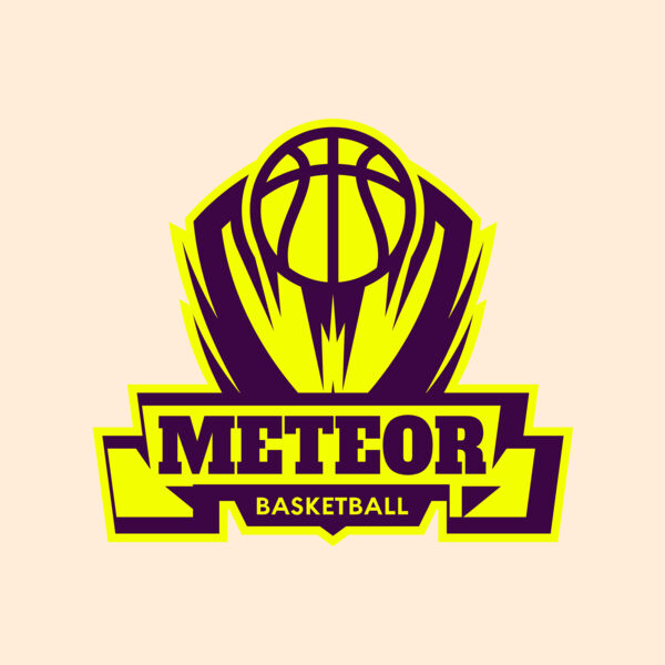 Meteor Basketball Logo Template Thumbnail