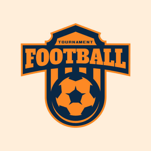 Football Tournament logo template Thumbnail