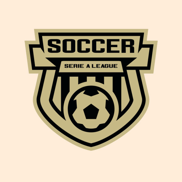 Serie a league soccer logo template Thumbnail