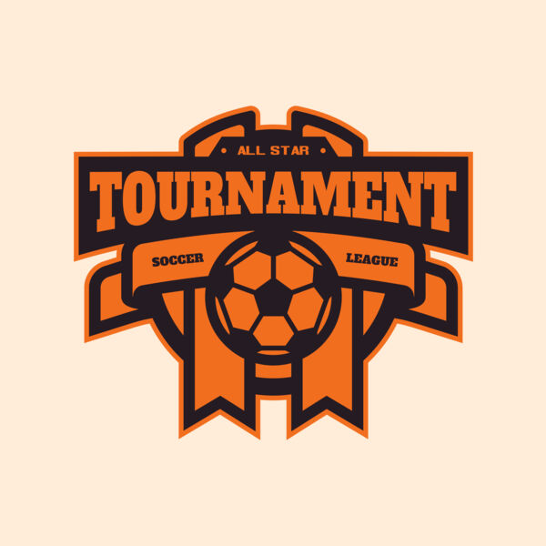Tournament Soccer league logo template Thumbnail