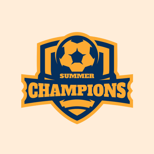Champions Summer Soccer logo template Thumbnail