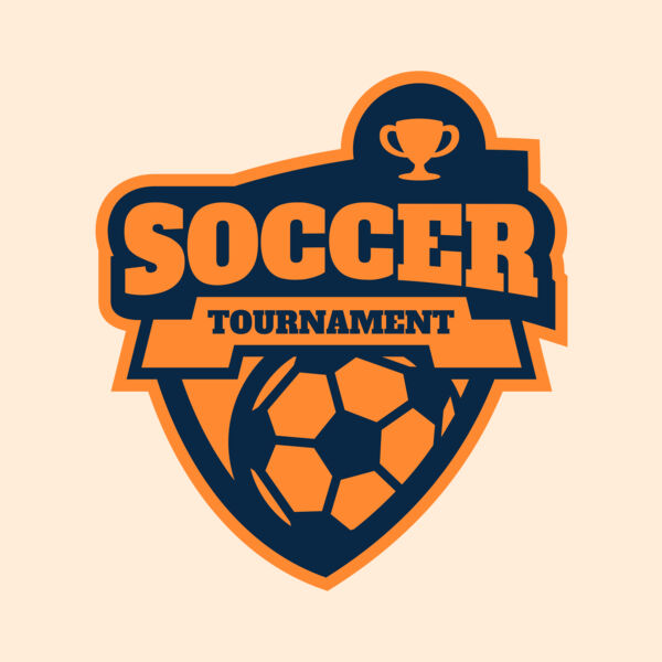 Soccer Tournament league logo template Thumbnail