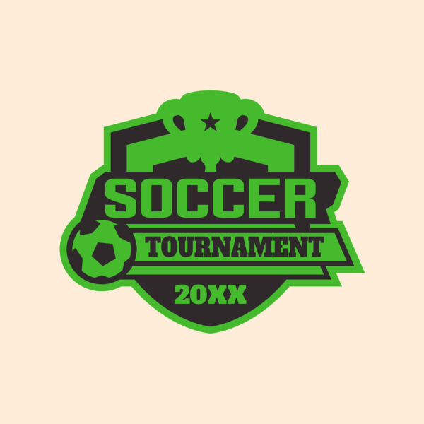 Soccer Tournament logo template 02 Thumbnail