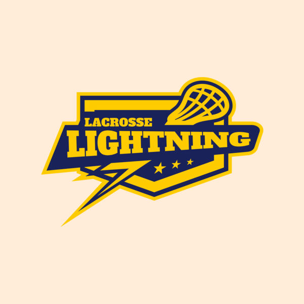 Lightning Lacrosse Logo Template Thumbnail