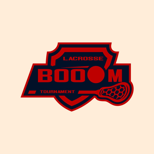 Boom Tournament Lacrosse Logo Template Thumbnail