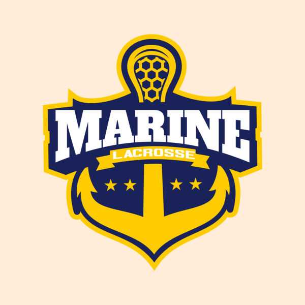 Marine Lacrosse Logo Template Thumbnail
