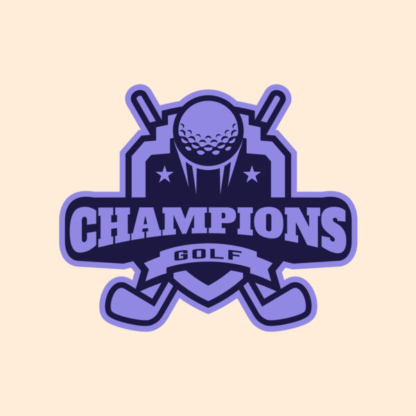 Champions Golf logo template Thumbnail