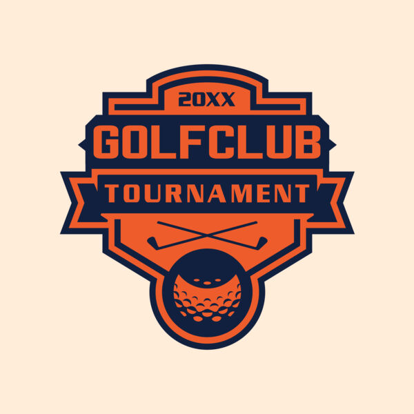 Golf club Tournament logo template 02 Thumbnail