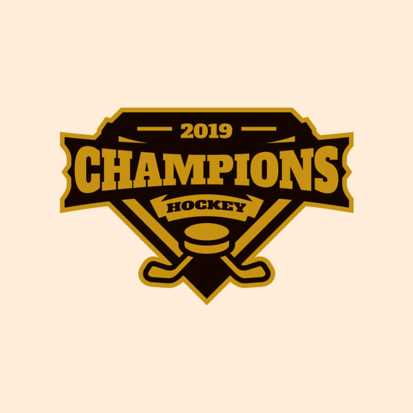 Champions Hockey logo template Thumbnail