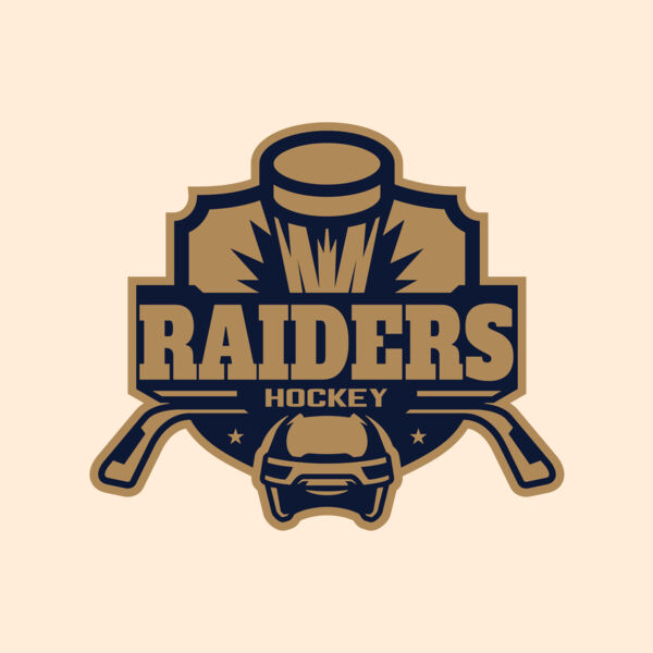 Raiders Hockey logo template Thumbnail