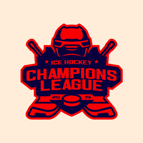 Champions League Ice Hockey logo template Thumbnail