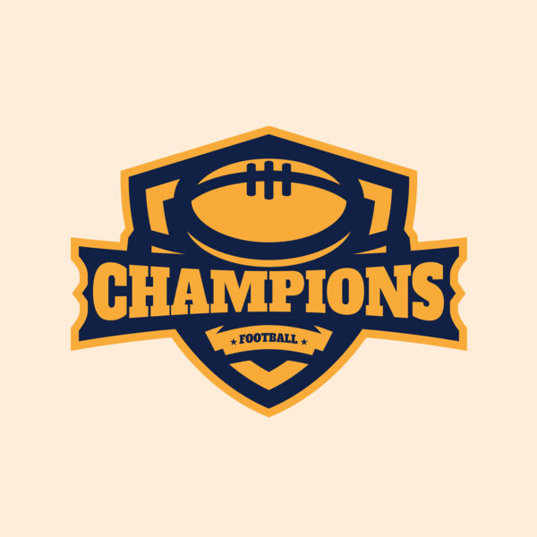 Champions Football logo template Thumbnail
