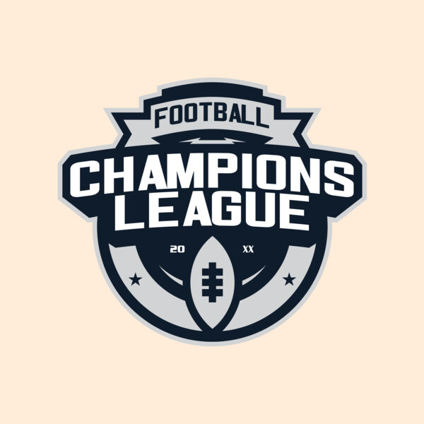 Champions League Football logo template Thumbnail