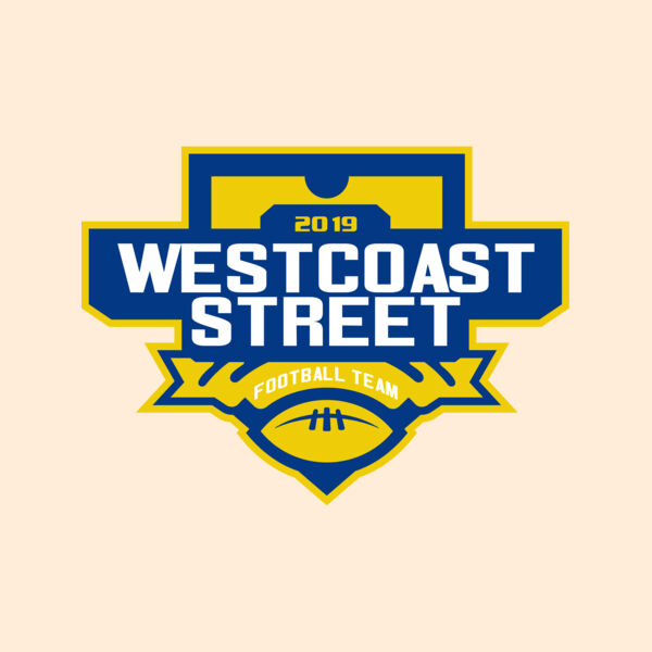 West Coast Street Football League logo template Thumbnail
