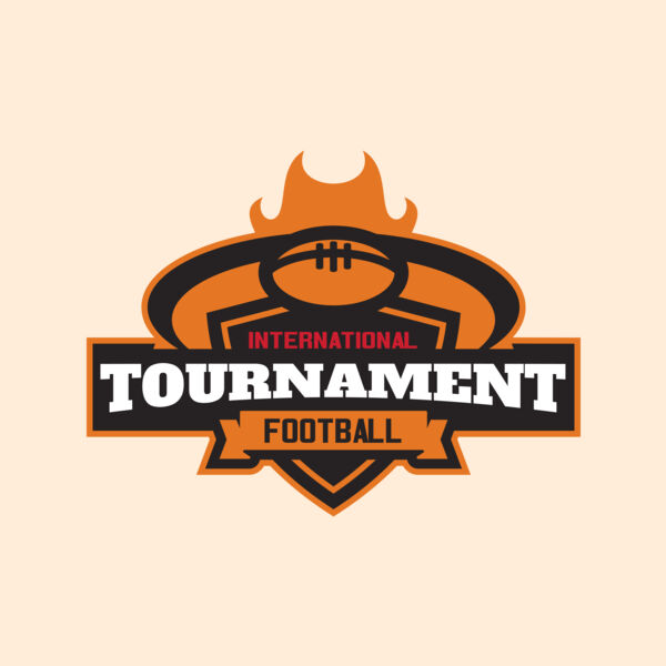 Tournament International Football logo template Thumbnail