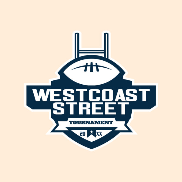 West Coast Street Tournament logo template Thumbnail