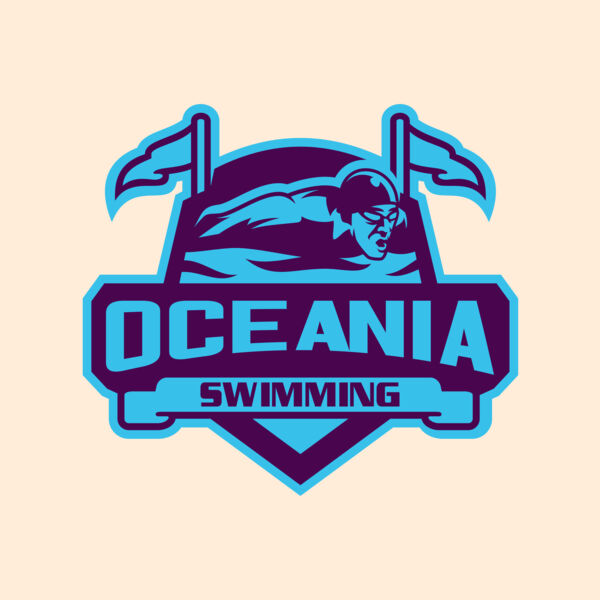 Oceania Swimming logo template Thumbnail