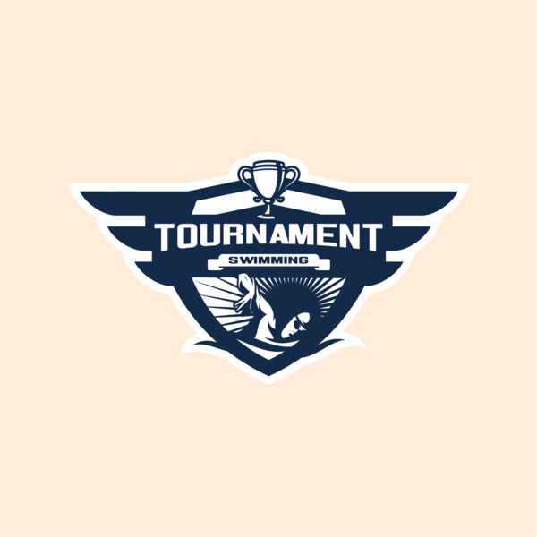 Swimming Tournament logo template 04 Thumbnail