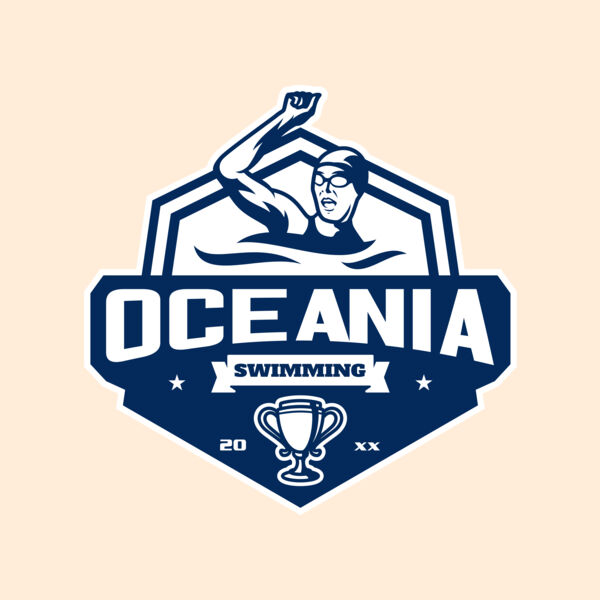 Oceania Swimming logo template Thumbnail