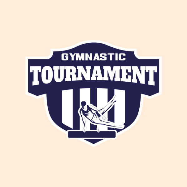 Gymnastic Tournament logo template Thumbnail