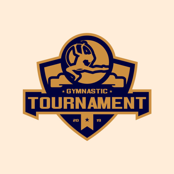 Gymnastic Tournament logo template 02 Thumbnail