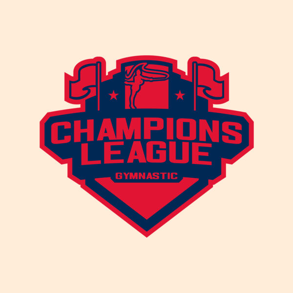Champions League Gymnastic logo template Thumbnail